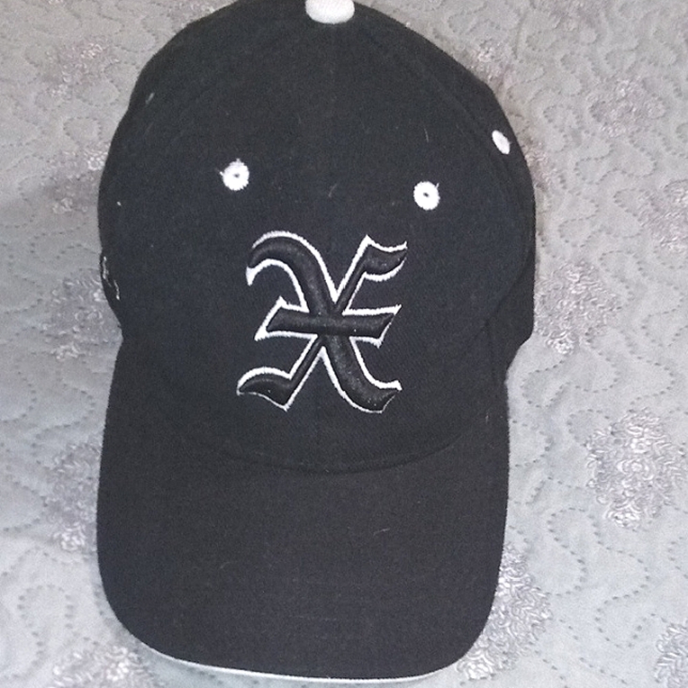 Black Sidewalk Baseball Cap with White Logo